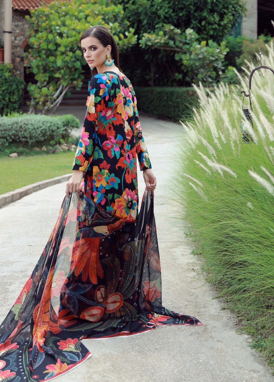 Stillness In Bloom By Feathers Printed Lawn 3 Piece Suit Obloria - Summer Collection