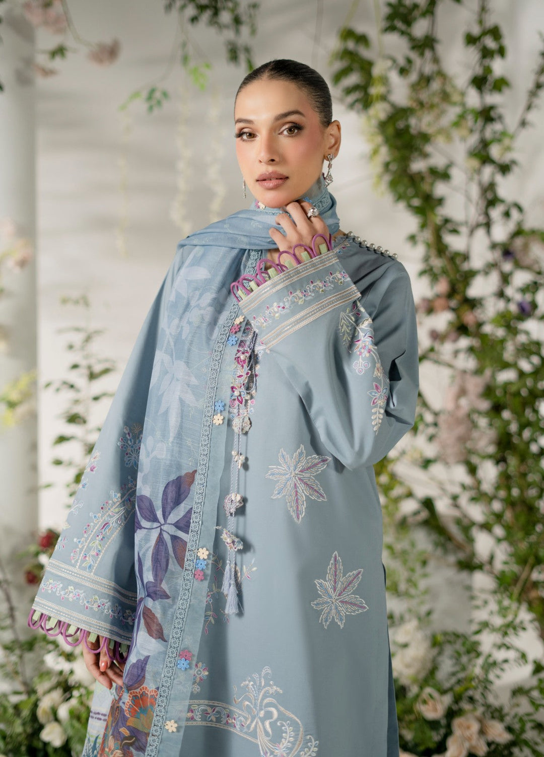 Atiya Irfan Women RTW Embroidered Lawn 3 Piece Suit SL-01 - Summer Collection