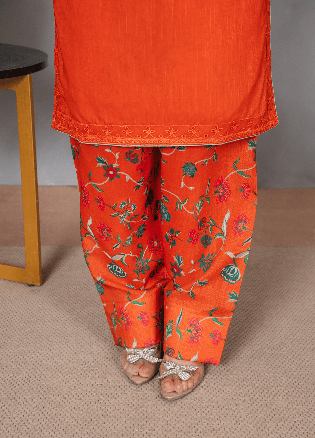 Fresh Fits by Haniya Mahnoor Women RTW Embroidered Raw Silk 3 Piece Suit Sahar - Casual Collection
