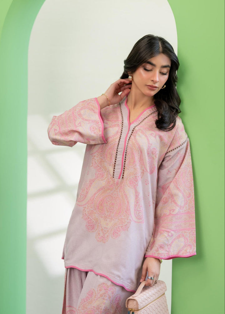 Eid Ki Misaal by Ayesha Somaya RTW Printed Lawn Silk 2 Piece Suit Pop Parade - Eid Collection
