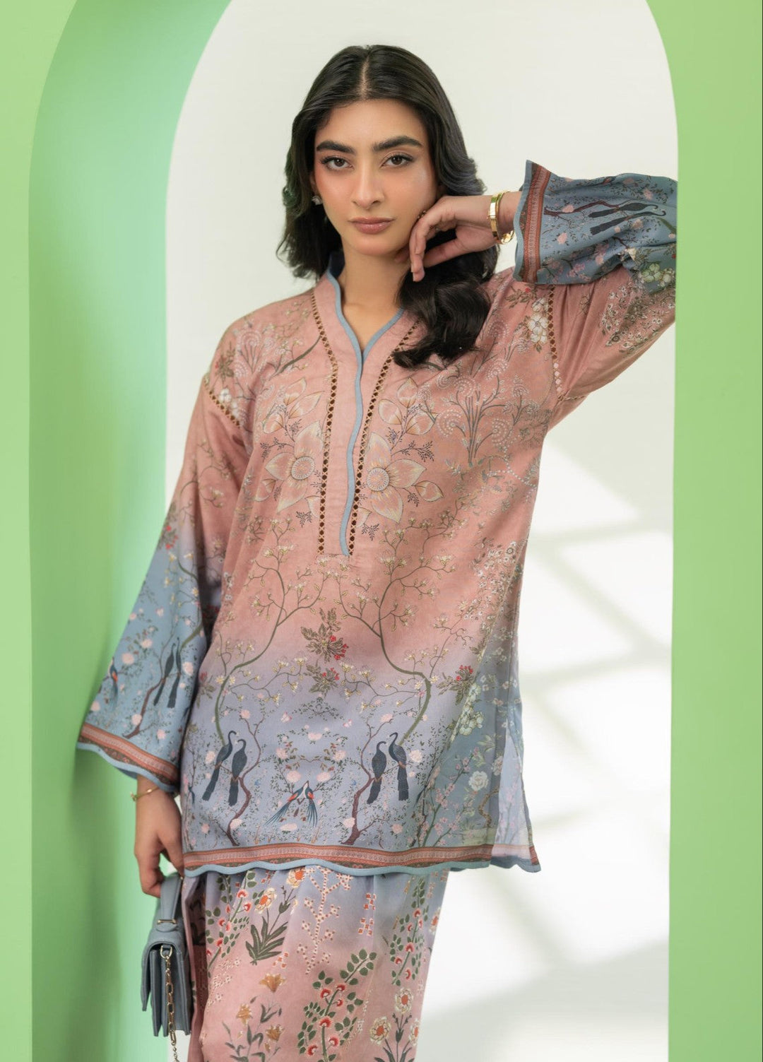 Eid Ki Misaal by Ayesha Somaya RTW Printed Lawn Silk 2 Piece Suit Sugar Rush - Eid Collection