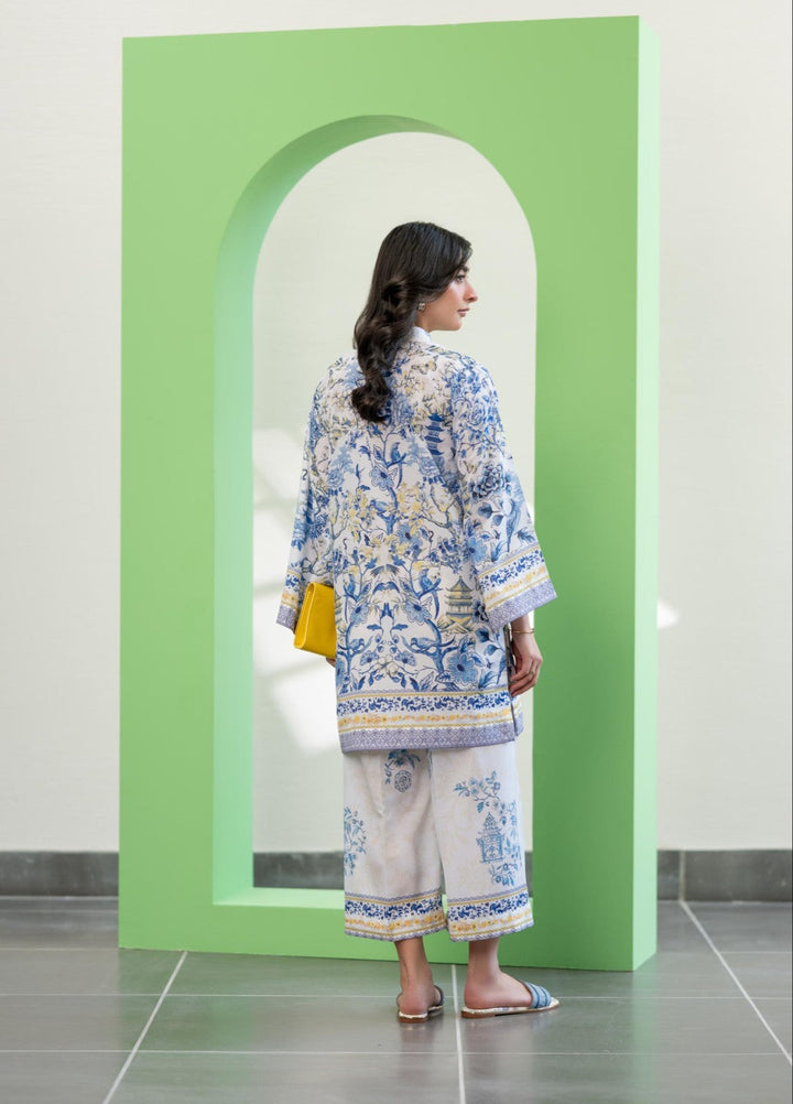 Eid Ki Misaal by Ayesha Somaya RTW Printed Lawn Silk 2 Piece Suit Sunburst - Eid Collection