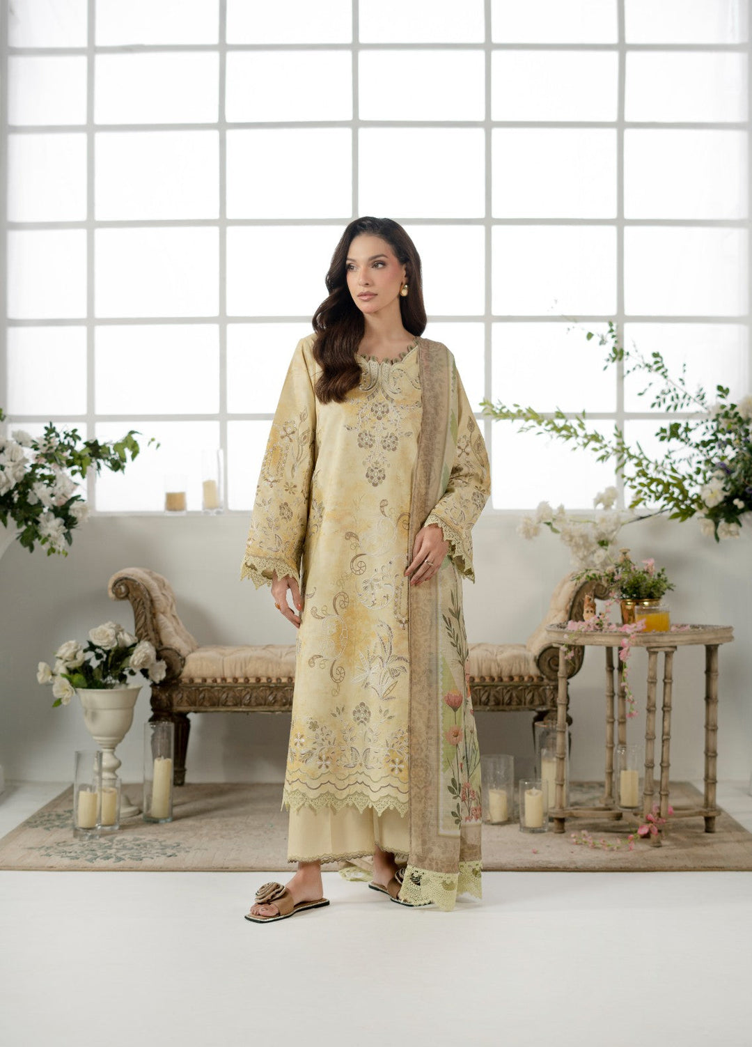 Atiya Irfan Women RTW Embroidered Lawn 3 Piece Suit AT-03 - Summer Collection