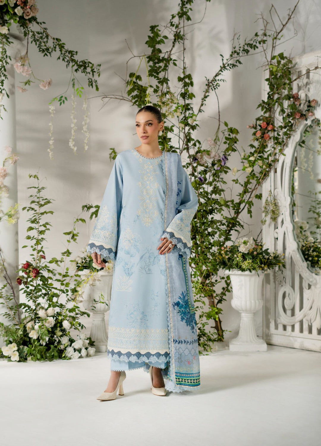 Atiya Irfan Women RTW Embroidered Lawn 3 Piece Suit AT-06 - Summer Collection