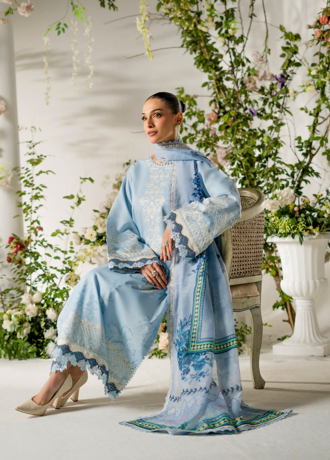 Atiya Irfan Women RTW Embroidered Lawn 3 Piece Suit AT-06 - Summer Collection