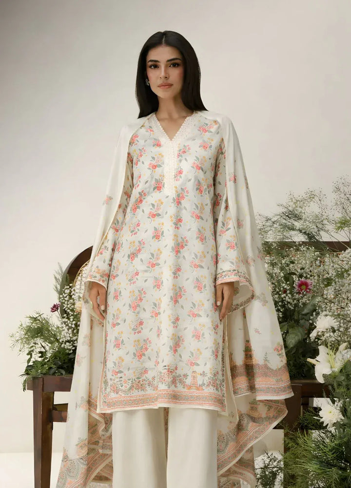 Ayla Studio RTW Printed Premium Lawn Jacquard 3 Piece Gul-e-Narma - Eid Collection