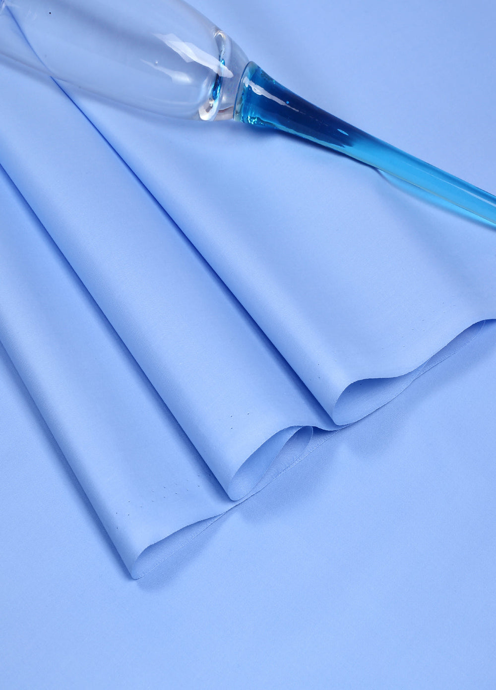 Mizaaj by Fabrich Unstitched Cotton Latha Solids 2 Piece Sky Blue ML-035 - Summer Collection