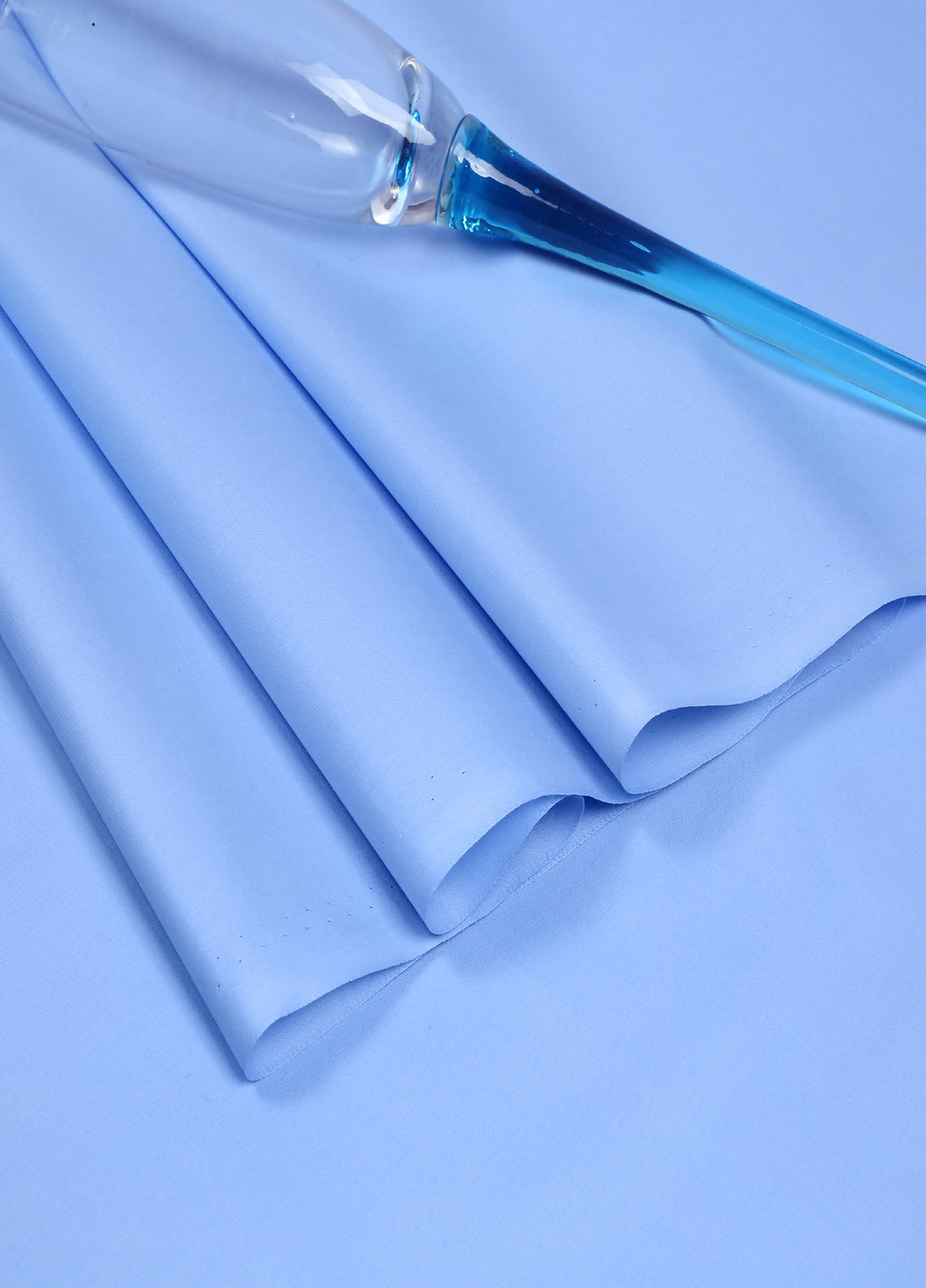 Mizaaj by Fabrich Unstitched Cotton Latha Solids 2 Piece Sky Blue ML-035 - Summer Collection