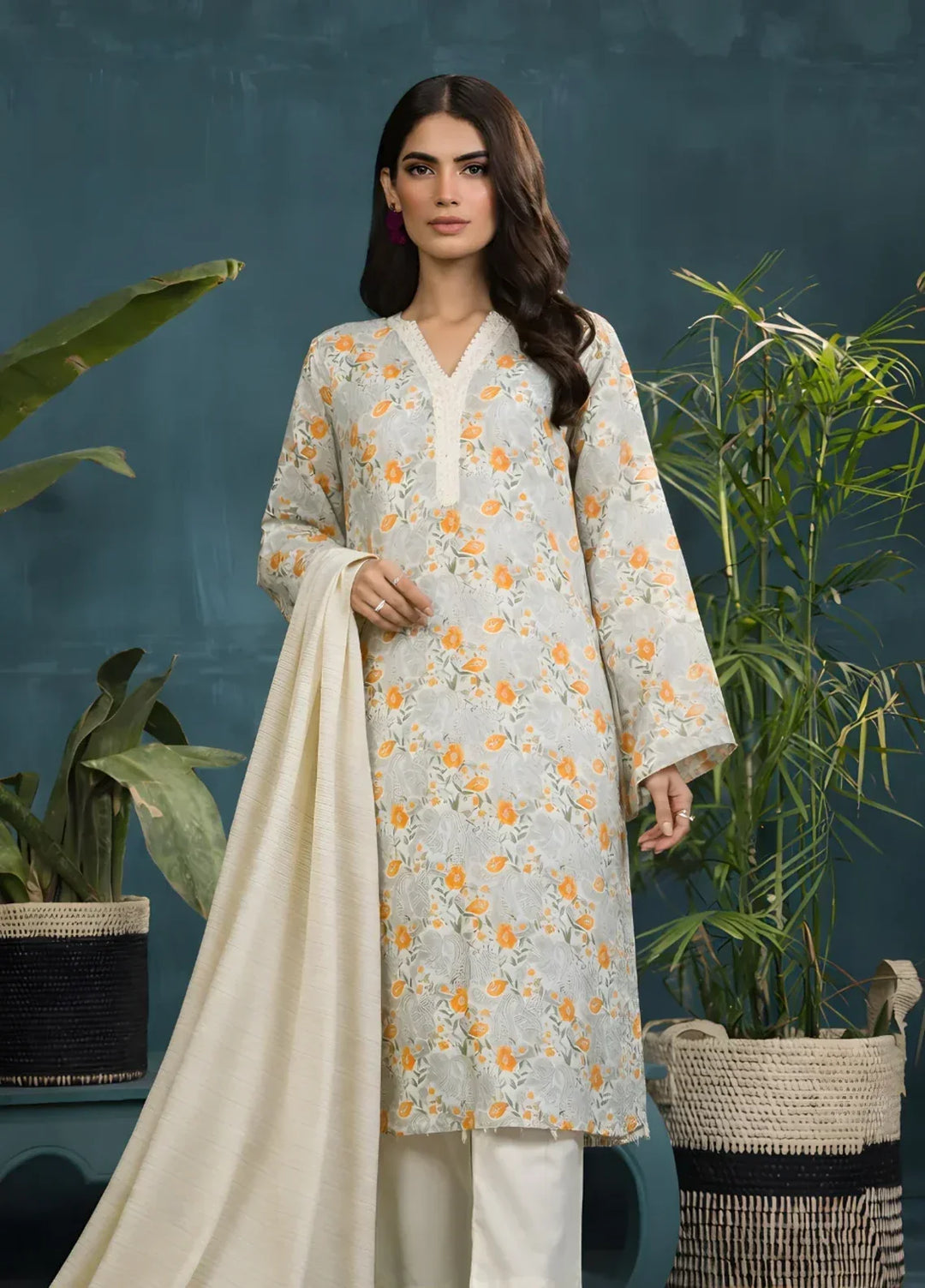 Ayla Studio RTW Printed Premium Lawn 3 Piece Sunehri Subah - Eid Collection