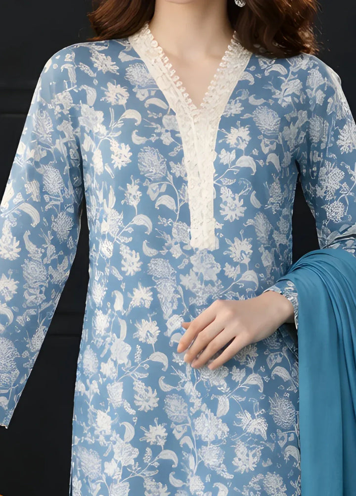 Ayla Studio RTW Printed Premium Lawn 3 Piece Feroza Gul - Eid Collection