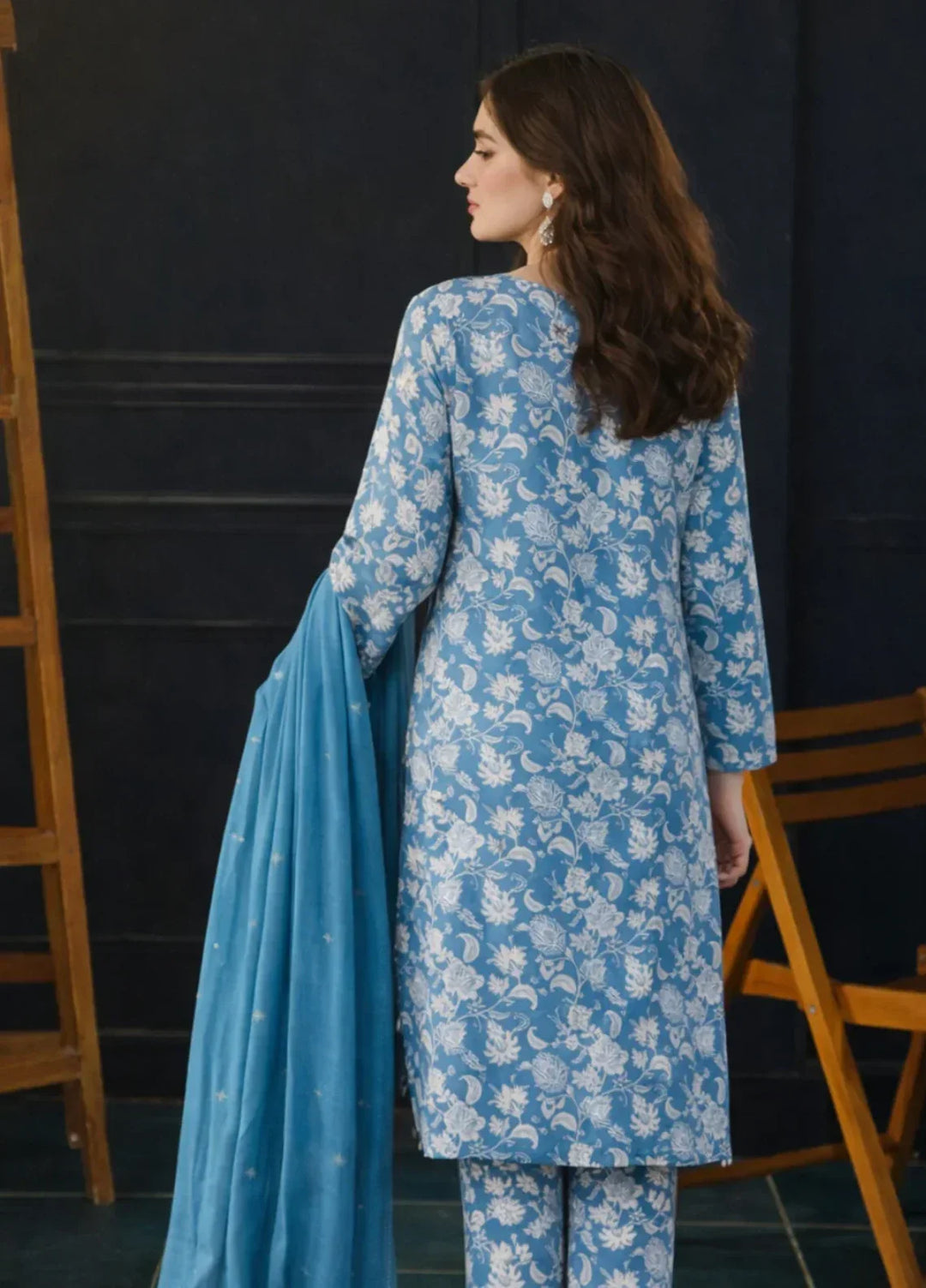 Ayla Studio RTW Printed Premium Lawn 3 Piece Feroza Gul - Eid Collection