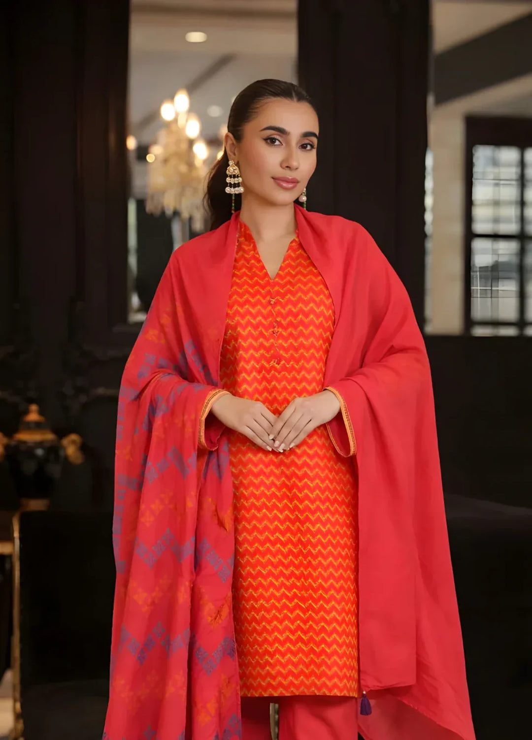 Ayla Studio RTW Printed Premium Lawn 3 Piece Gulnaar Wave - Eid Collection