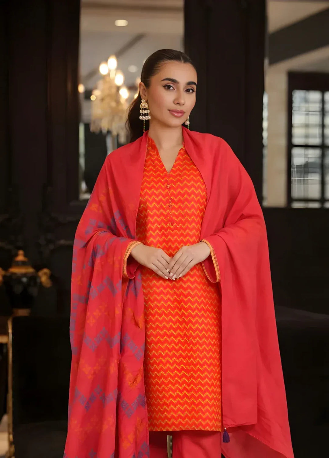 Ayla Studio RTW Printed Premium Lawn 3 Piece Gulnaar Wave - Eid Collection