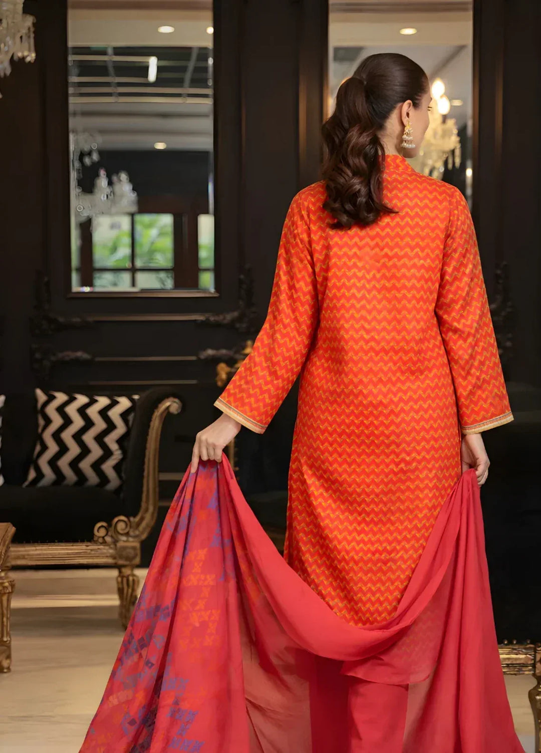Ayla Studio RTW Printed Premium Lawn 3 Piece Gulnaar Wave - Eid Collection