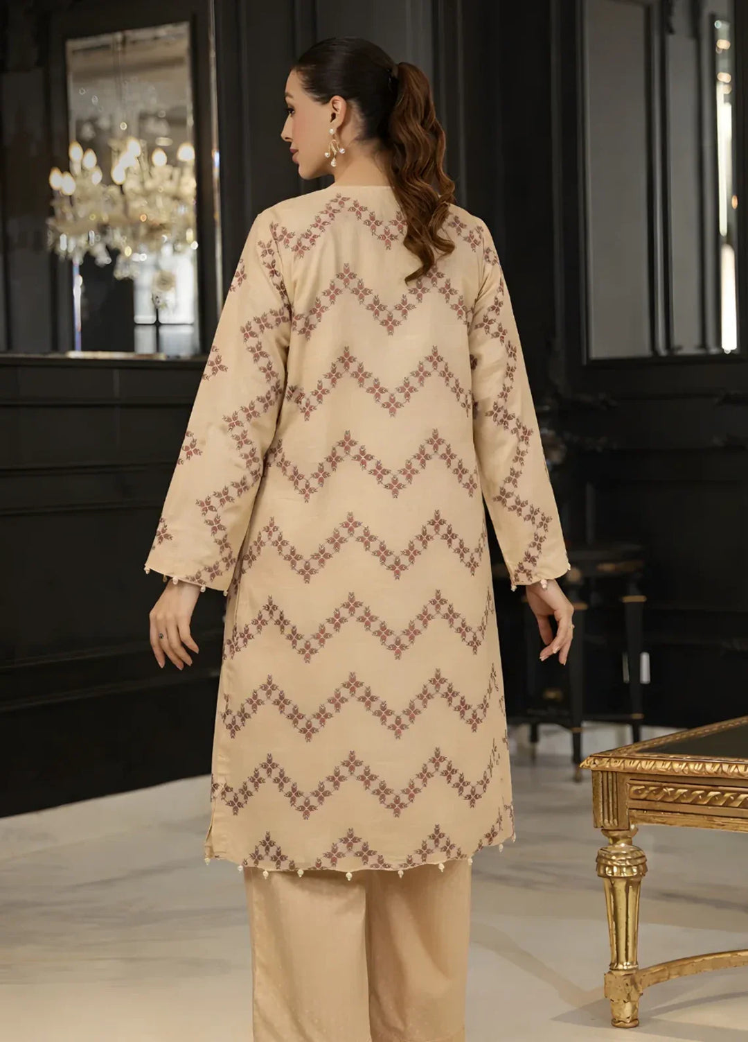 Ayla Studio RTW Printed Premium Dobby Woven 2 Piece Sahar Lines - Casual Collection