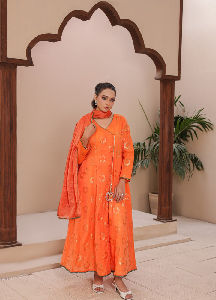 Madiha Gohar Women RTW Printed Cotton Lawn 3 Piece Rangrez Angrakha - Eid Collection