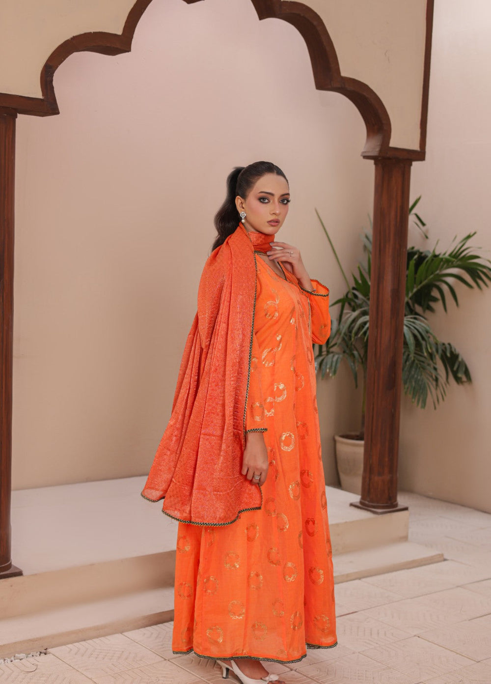 Madiha Gohar Women RTW Printed Cotton Lawn 3 Piece Rangrez Angrakha - Eid Collection