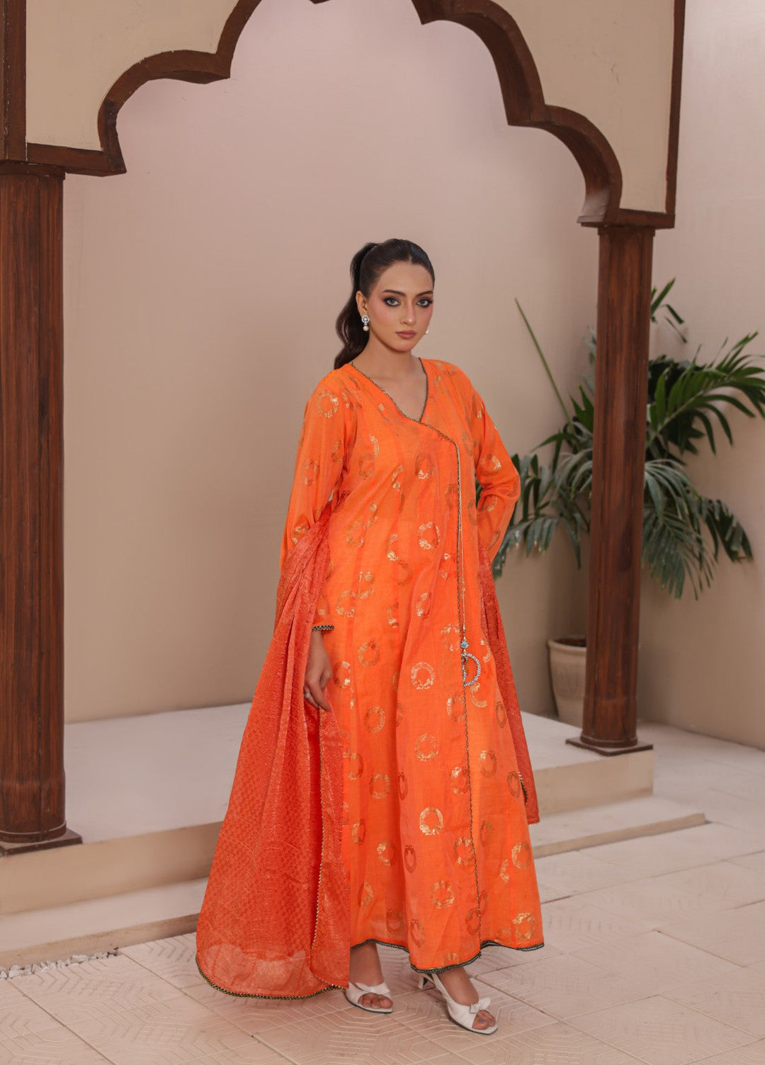 Madiha Gohar Women RTW Printed Cotton Lawn 3 Piece Rangrez Angrakha - Eid Collection