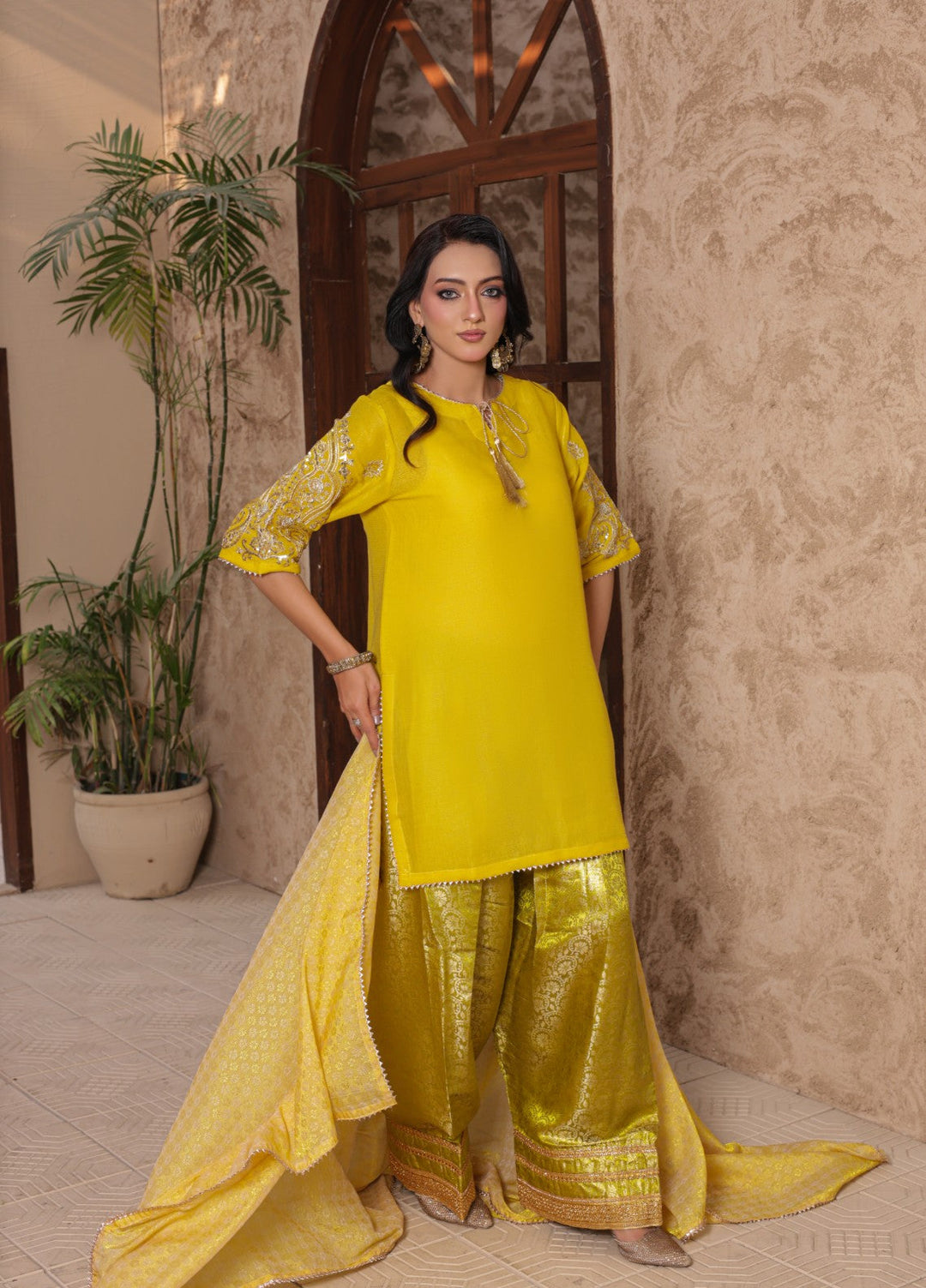Madiha Gohar Women RTW Embroidered Chiffon 3 Piece Suit ZARMEEN - Festive Collection