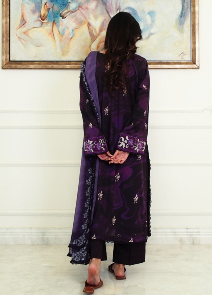 Zyna Unstitched Embroidered Lawn 3 Piece NIRA - Summer Collection