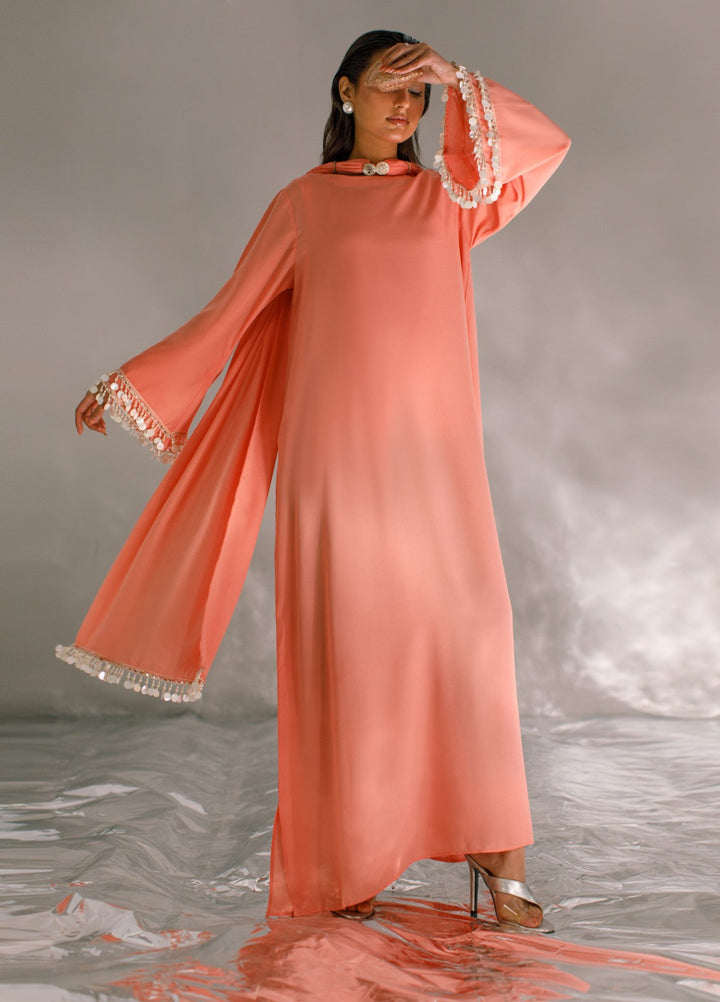 Serendipity by Ombrella RTW Solids Crepe Georgette 2 Piece Aurora - Festive Collection