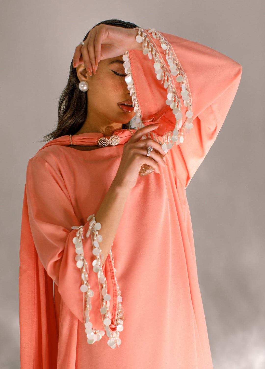 Serendipity by Ombrella RTW Solids Crepe Georgette 2 Piece Aurora - Festive Collection