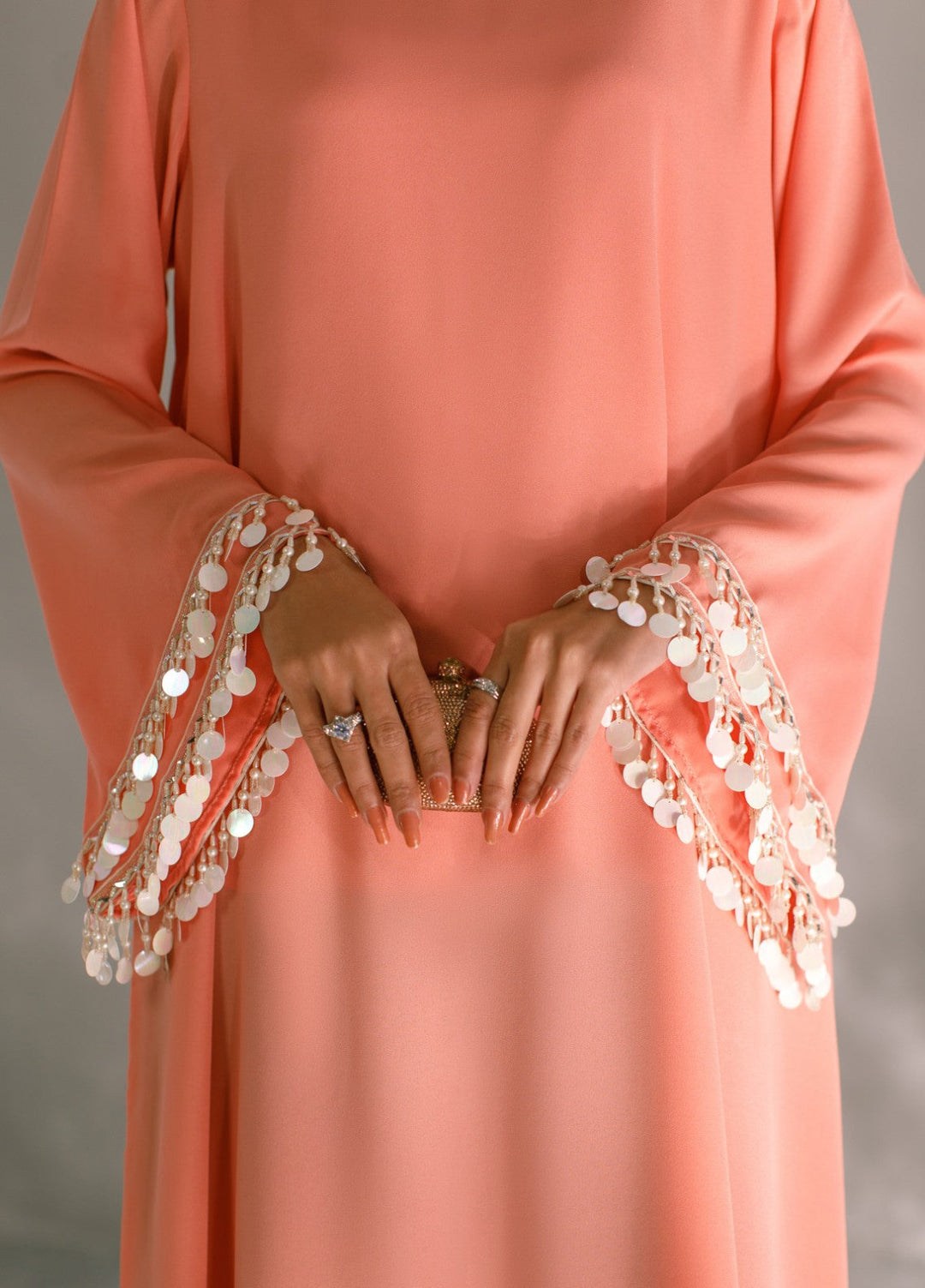 Serendipity by Ombrella RTW Solids Crepe Georgette 2 Piece Aurora - Festive Collection