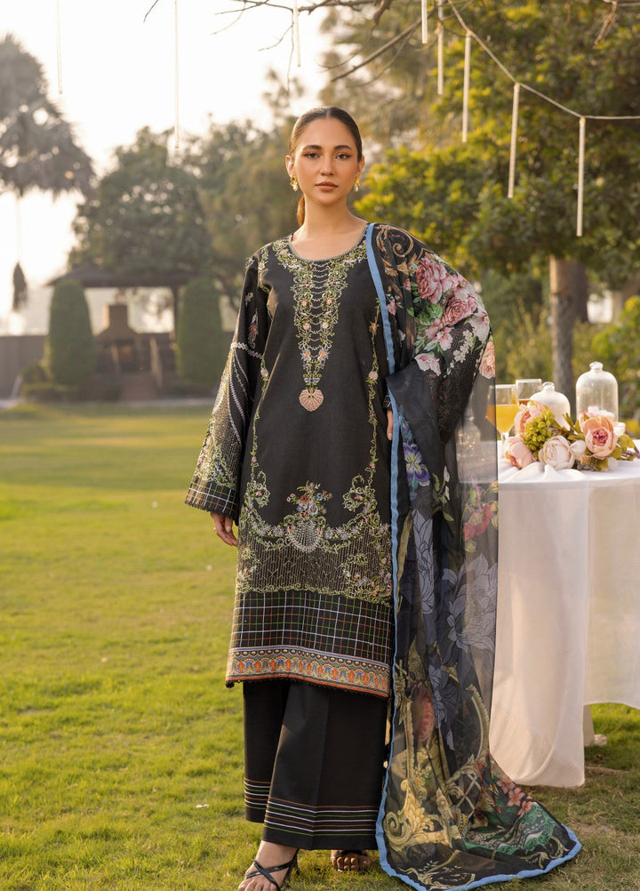 Tessa Women RTW Embroidered Lawn 3 Piece Suit Noir Enchantment - Festive Collection