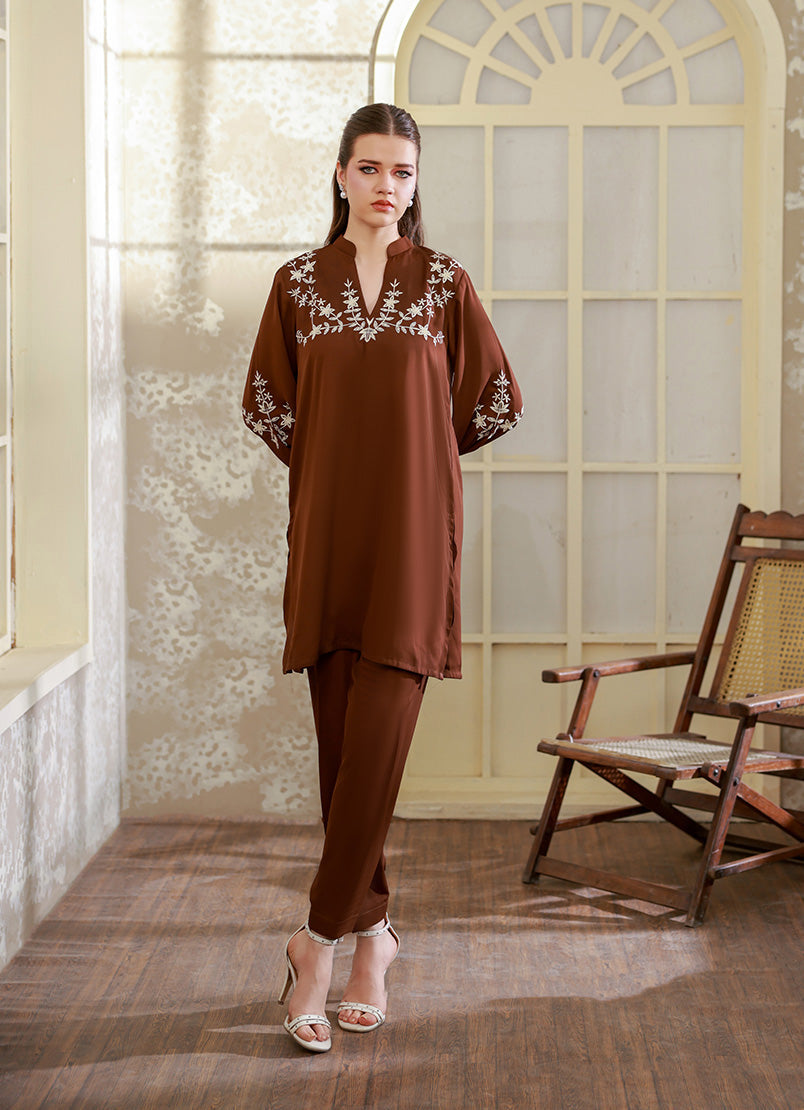 Ripret Women RTW Embroidered Double Georgette 2 Piece Hazel - Eid Collection