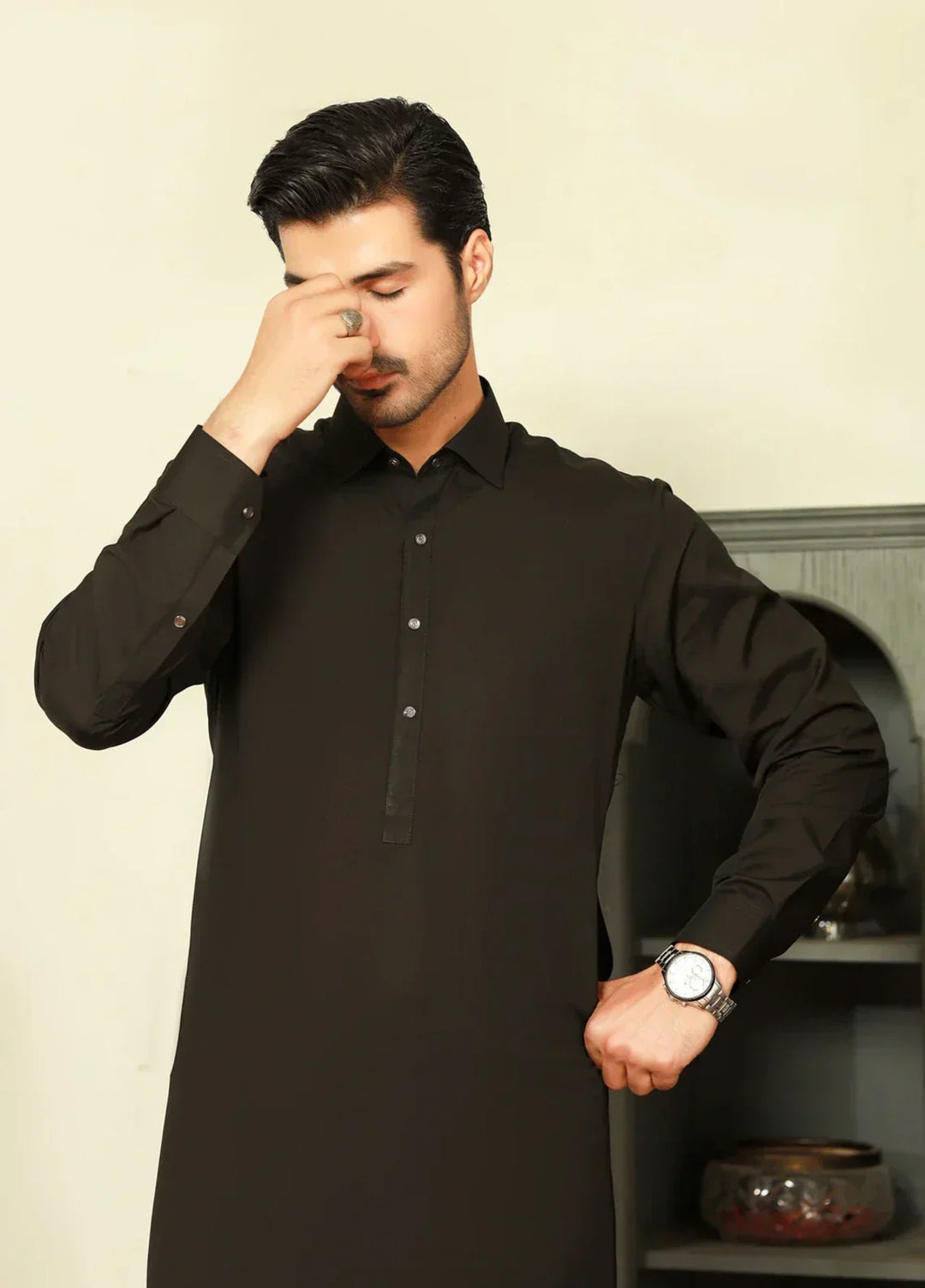 China Boski- Black Kameez Shalwar