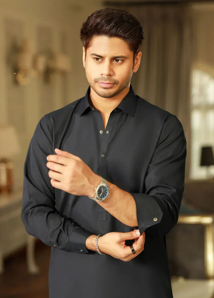 China Boski- Navy Kameez Shalwar