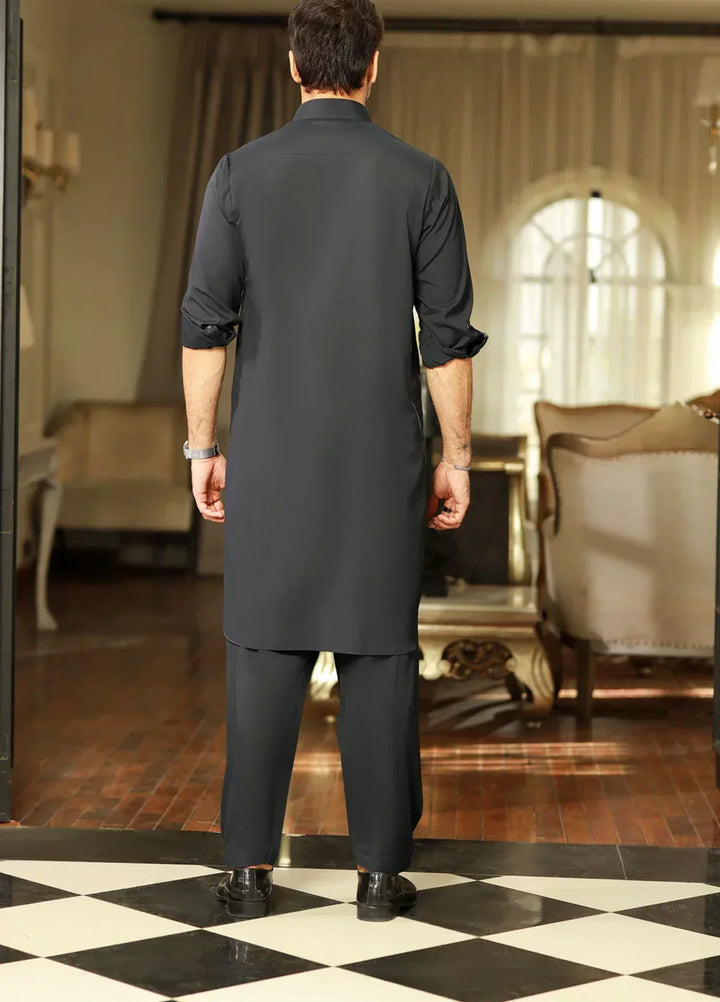 China Boski- Navy Kameez Shalwar
