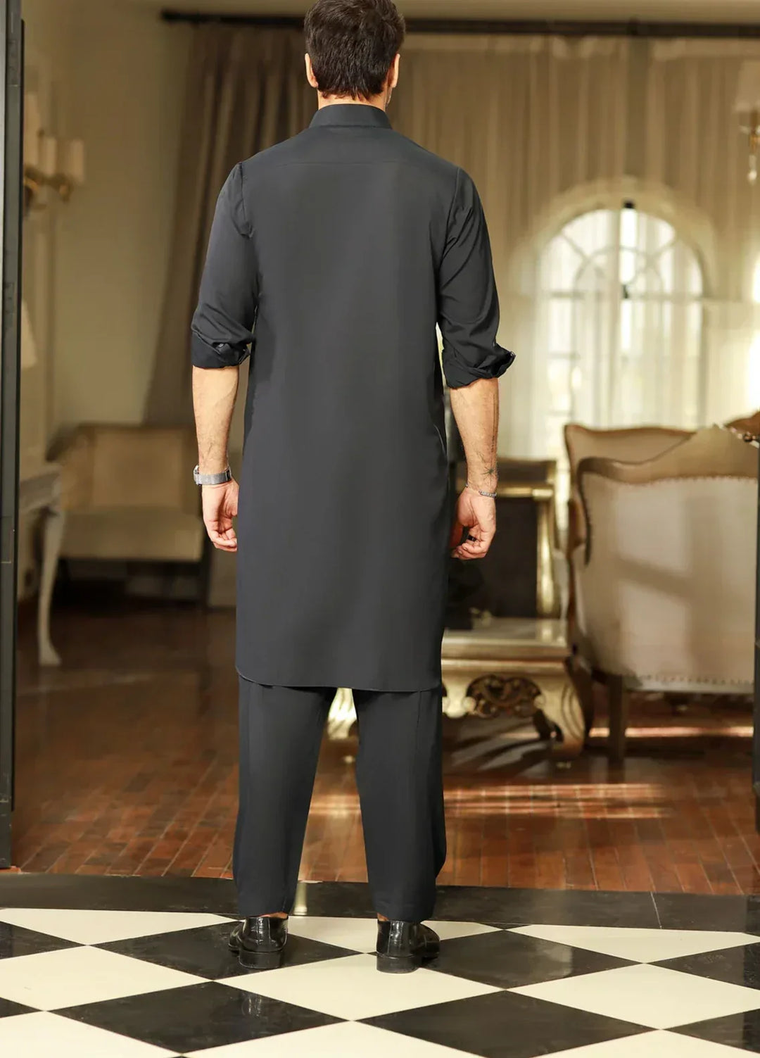 China Boski- Navy Kameez Shalwar