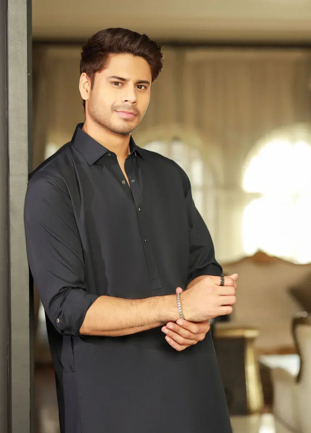 China Boski- Navy Kameez Shalwar