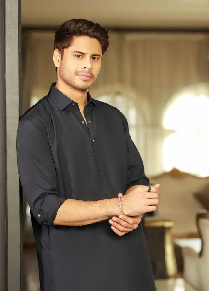 China Boski- Navy Kameez Shalwar