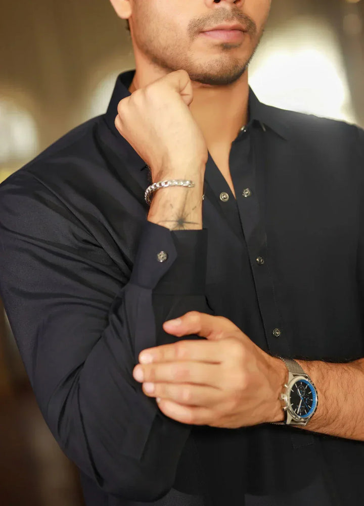 China Boski- Navy Kameez Shalwar