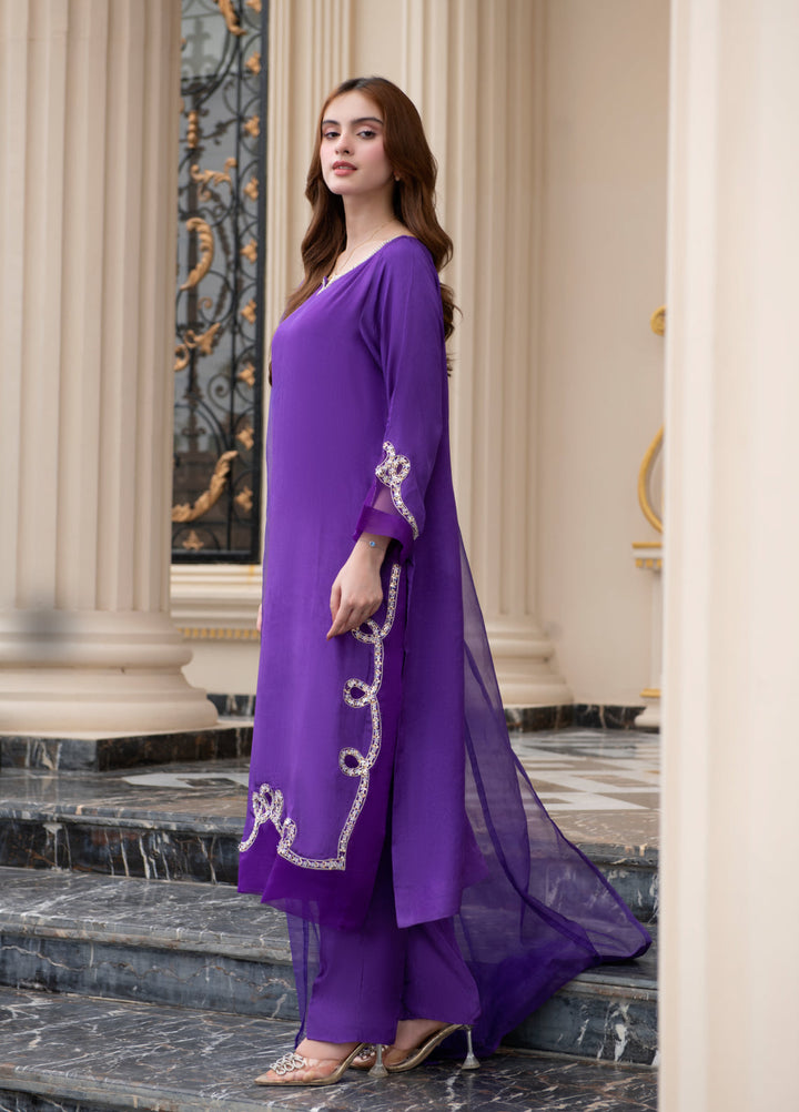 Jasmine by Fajr Khan Women Hand work 3 Piece Suit Bela - Festive Collection