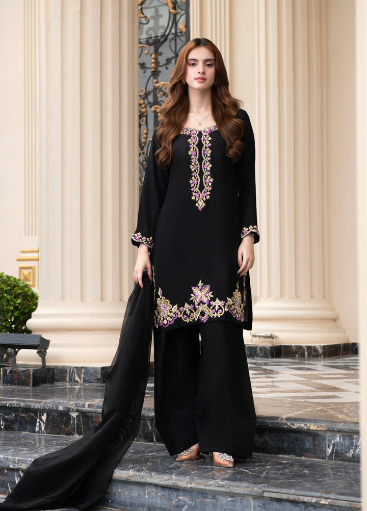 Jasmine by Fajr Khan Women Hand work 3 Piece Suit Doria - Festive Collection
