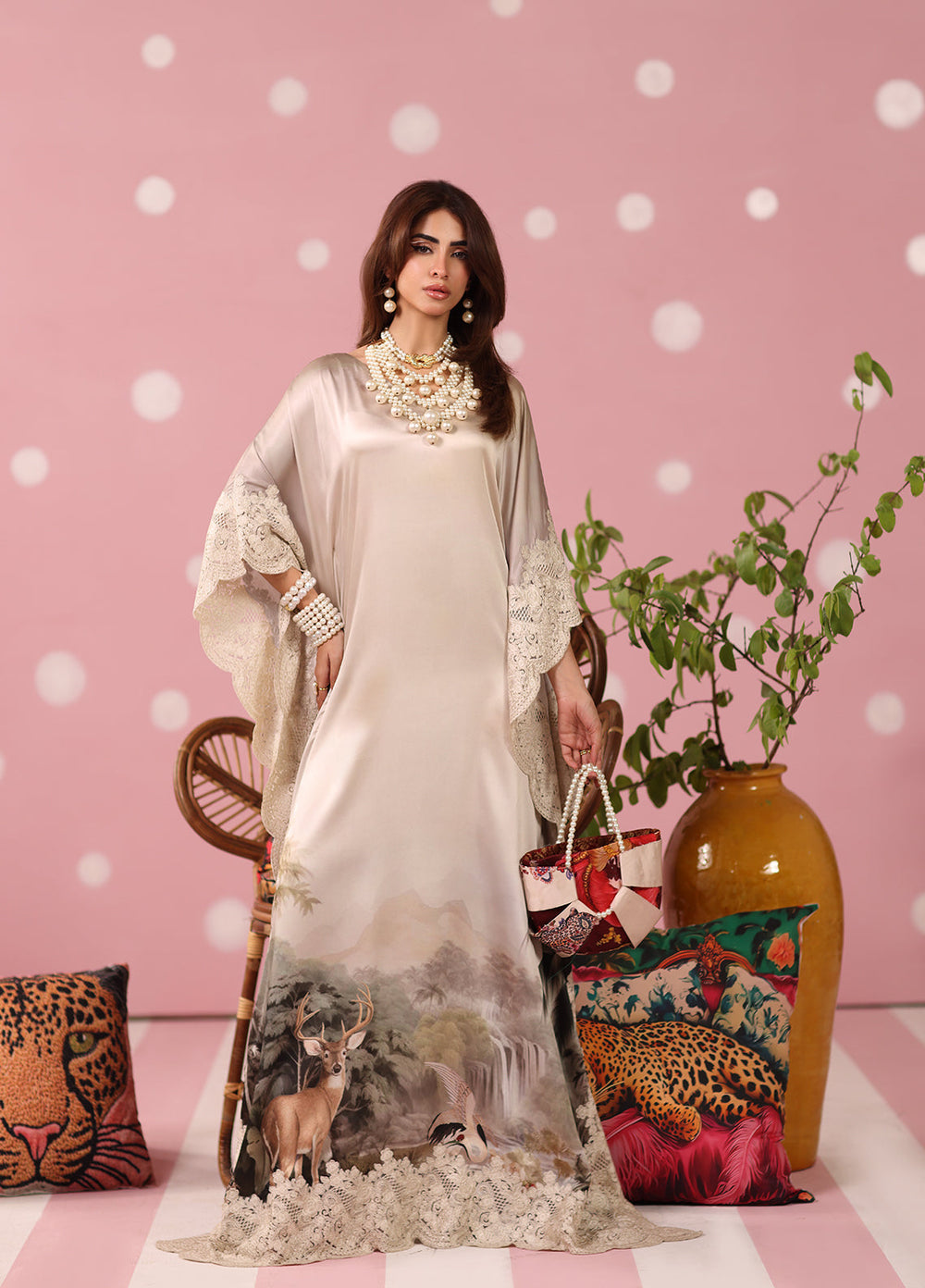 Musferah Saad Women RTW Embroidered Silk 2 Piece Suit Ethereal Eden - Festive Collection