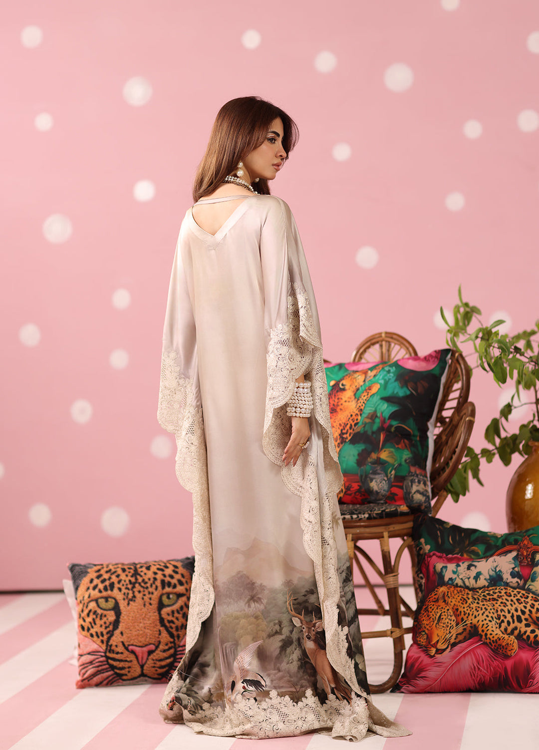 Musferah Saad Women RTW Embroidered Silk 2 Piece Suit Ethereal Eden - Festive Collection