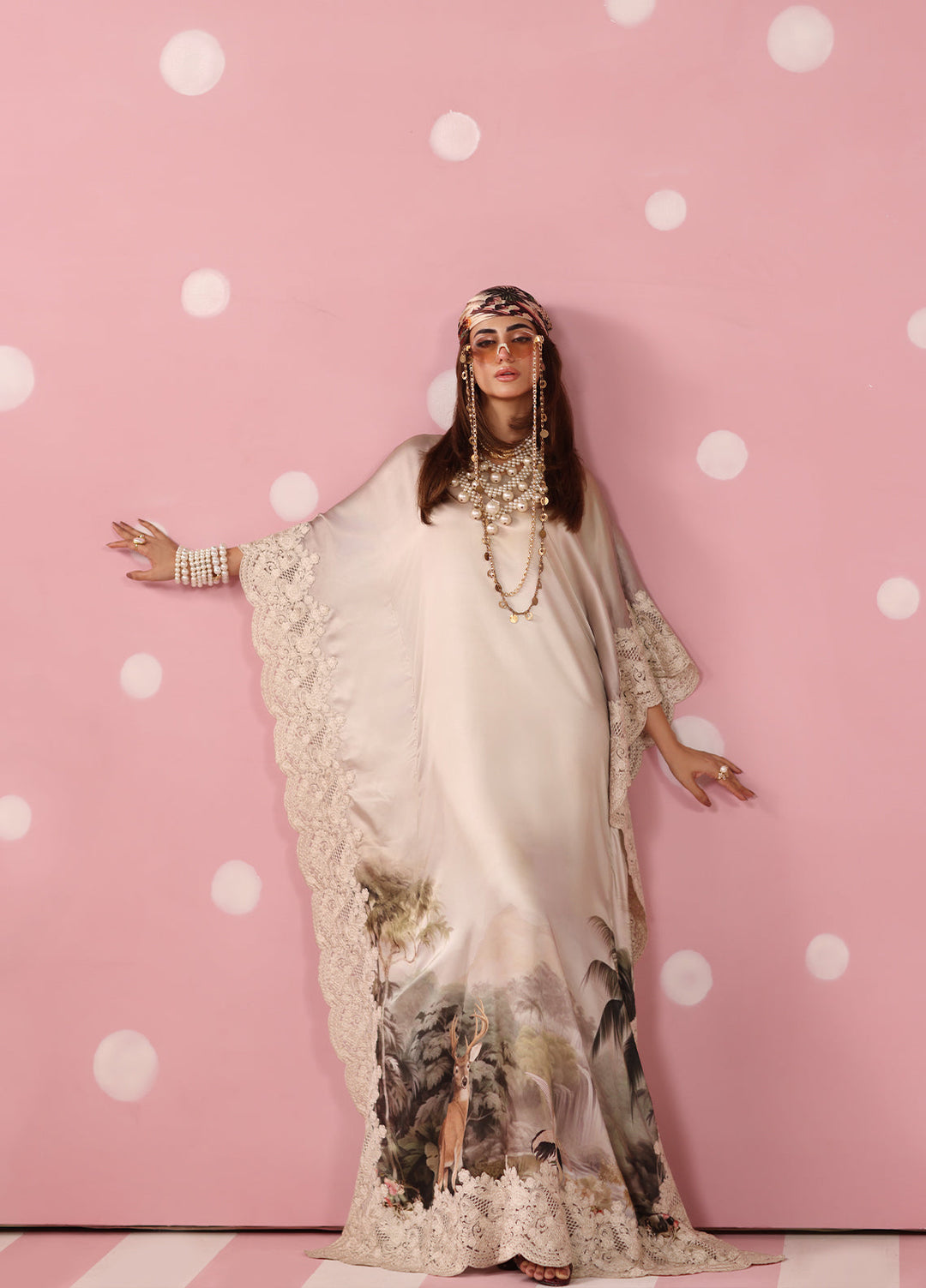 Musferah Saad Women RTW Embroidered Silk 2 Piece Suit Ethereal Eden - Festive Collection