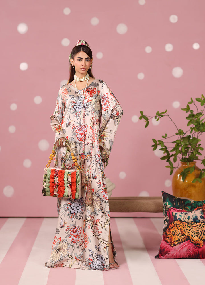 Musferah Saad Women RTW Printed Silk 2 Piece Suit Imperial Blossom - Festive Collection
