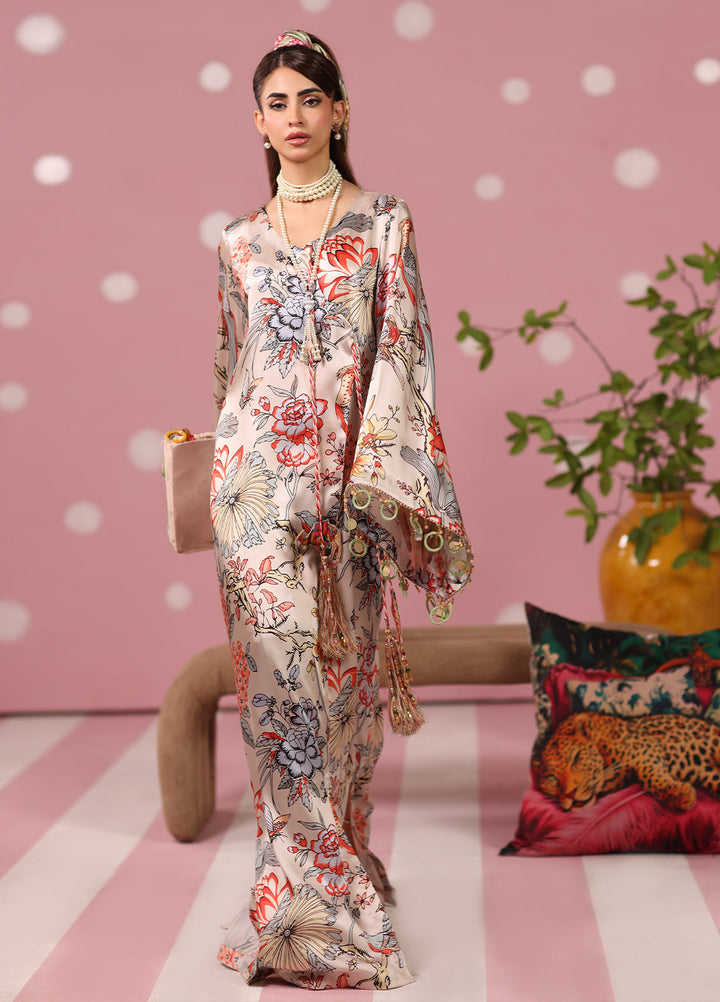 Musferah Saad Women RTW Printed Silk 2 Piece Suit Imperial Blossom - Festive Collection