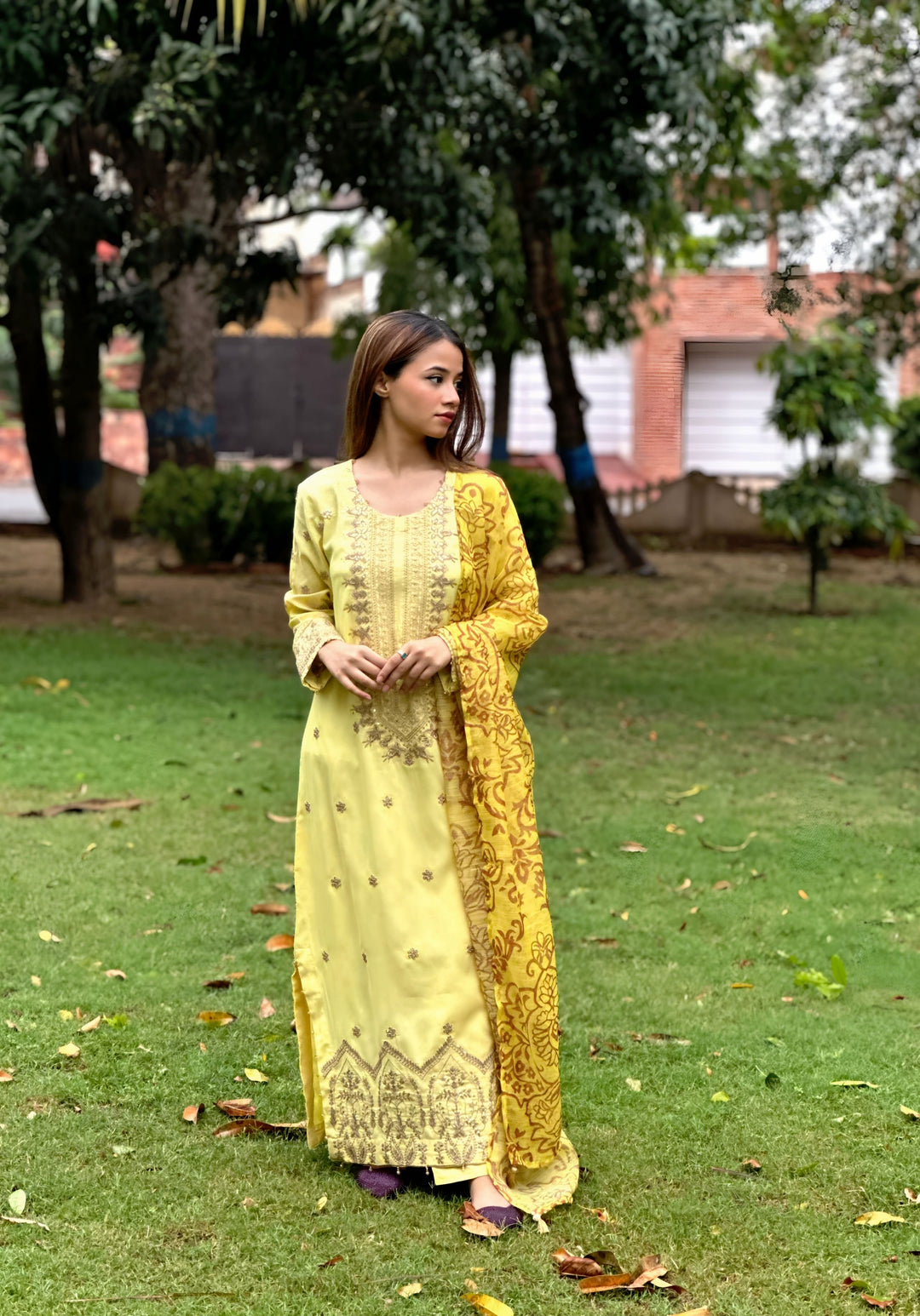 Blossom Aroma from Khuwab by Kazma RTW Lawn Embroidered 3 Piece Suit Sunflower Shimmer - Casual Collection