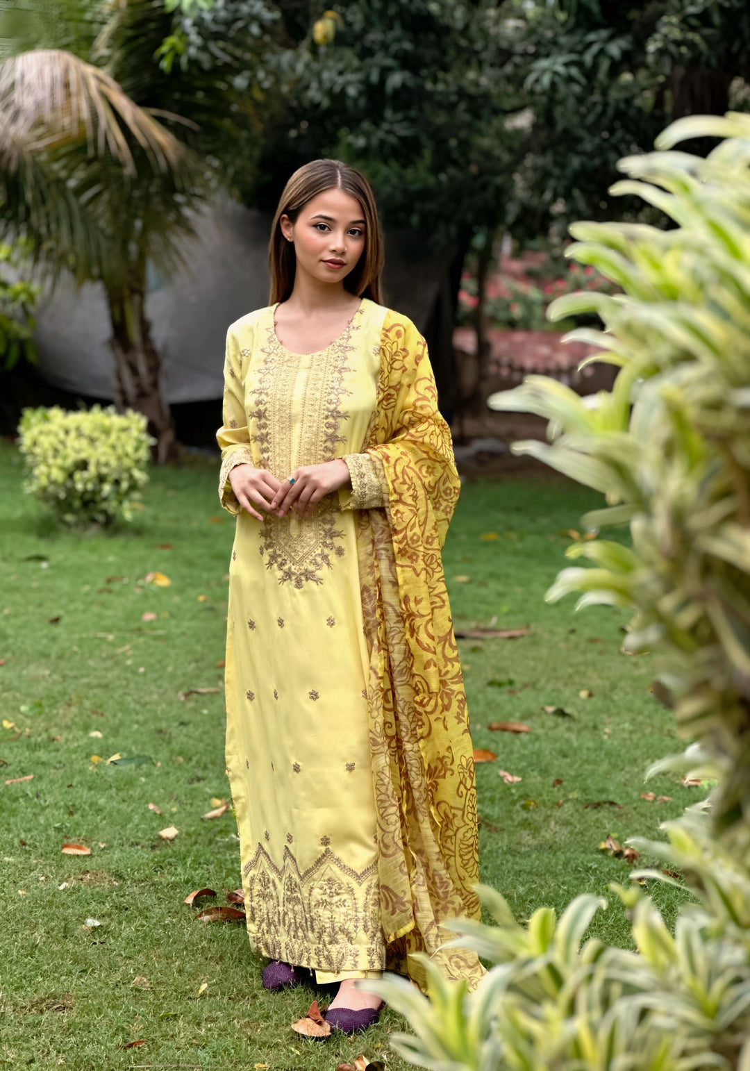 Blossom Aroma from Khuwab by Kazma RTW Lawn Embroidered 3 Piece Suit Sunflower Shimmer - Casual Collection