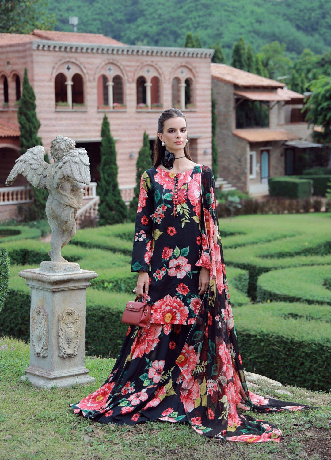 Floral Ritual Edit by Feathers  Printed Lawn 3 Piece Suit BRYNEL - Casual Collection