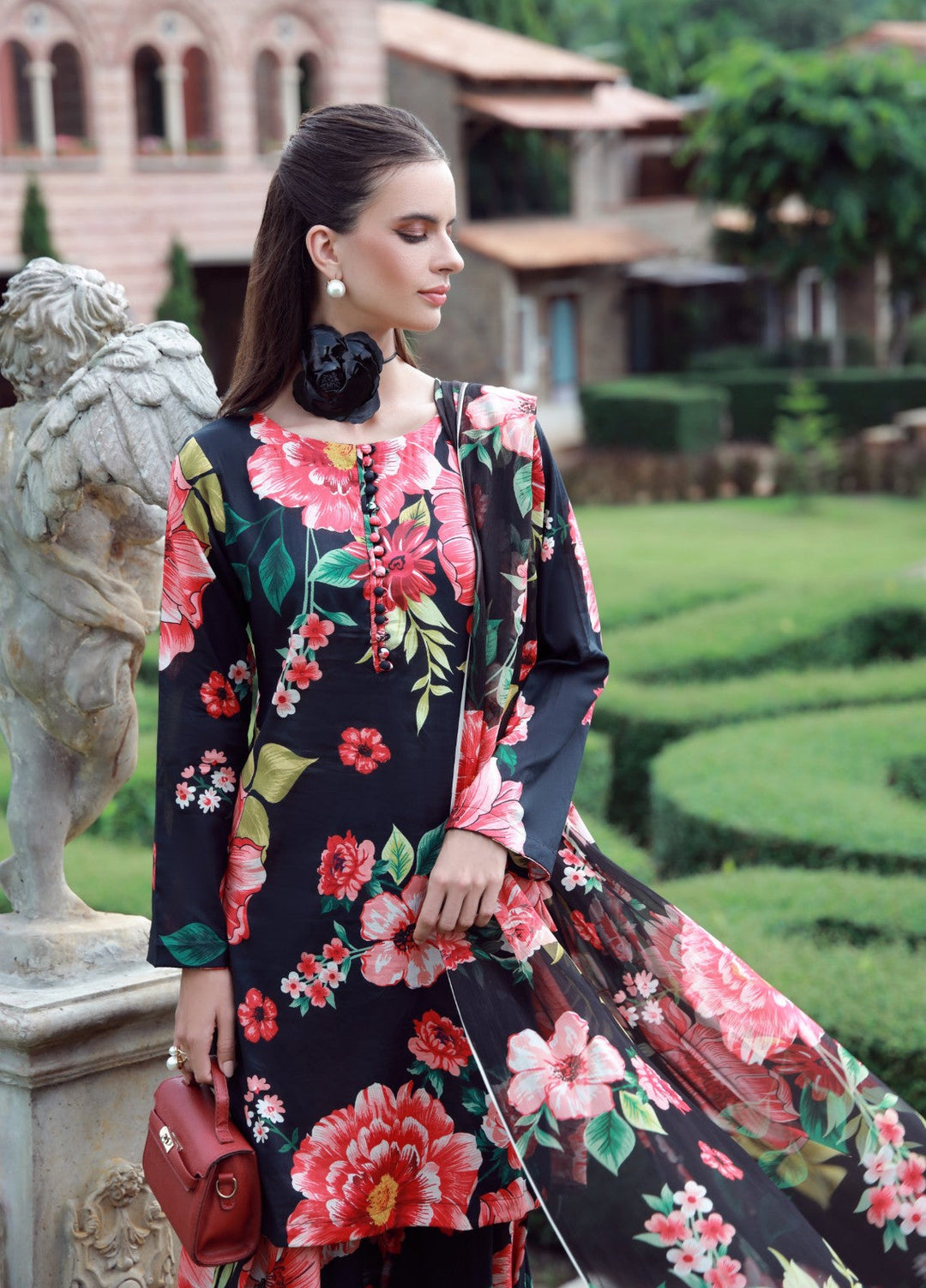 Floral Ritual Edit by Feathers  Printed Lawn 3 Piece Suit BRYNEL - Casual Collection