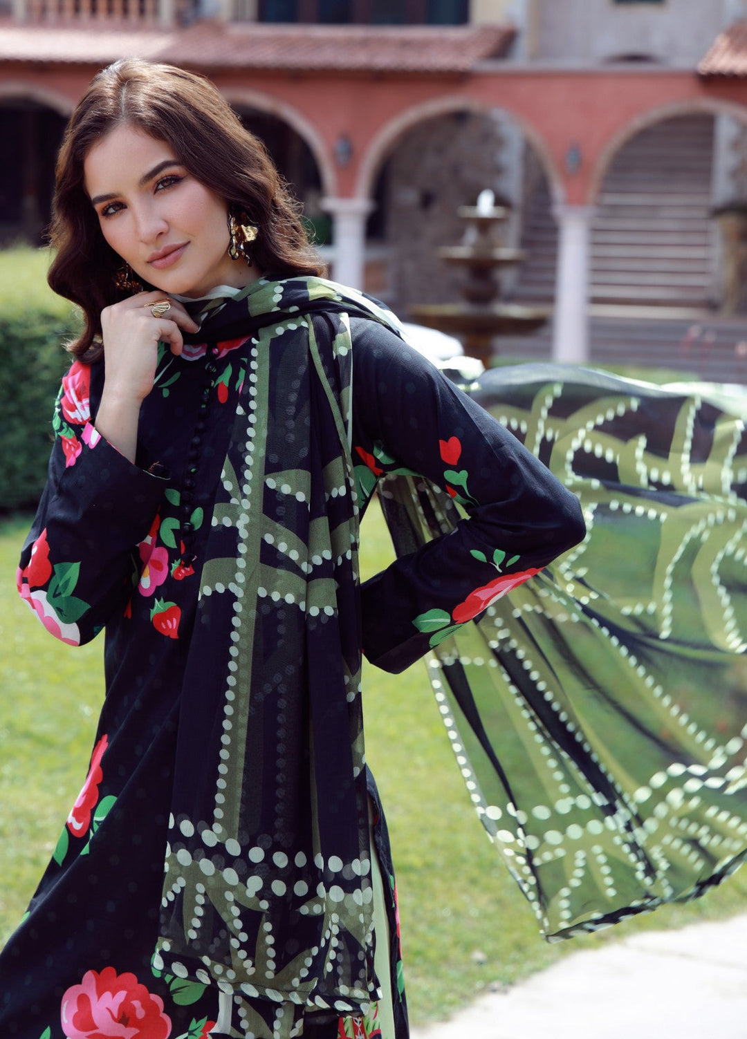 Floral Ritual Edit by Feathers  Printed Lawn 3 Piece Suit FYNOR - Casual Collection