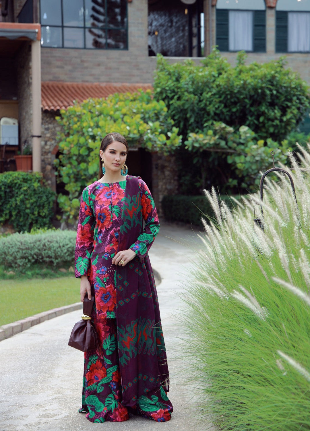 Floral Ritual Edit by Feathers  Printed Lawn 3 Piece Suit FYNTER - Casual Collection