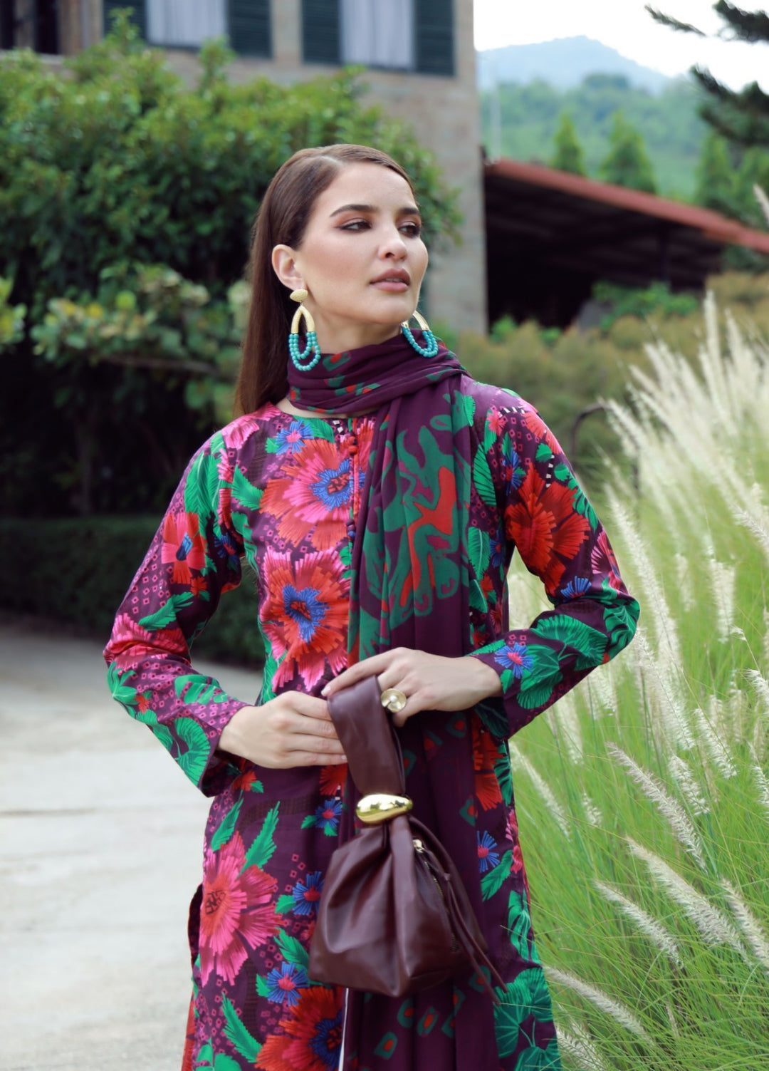 Floral Ritual Edit by Feathers  Printed Lawn 3 Piece Suit FYNTER - Casual Collection